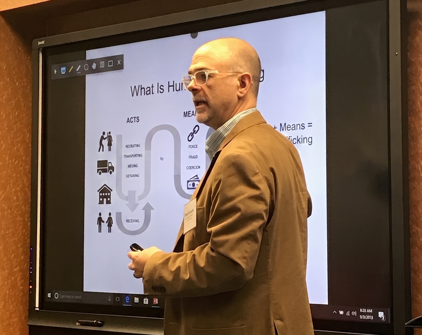Josef Schmidt speaking at an event